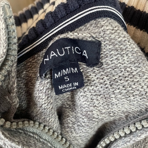 Nautica gray Sweater size 5 - Picture 2 of 3